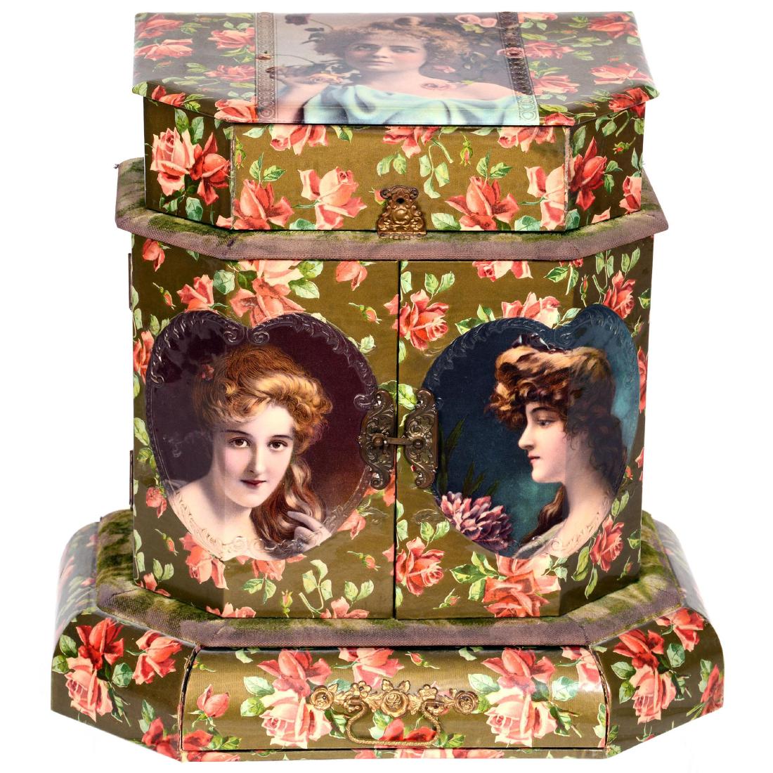 Large Victorian Celluloid Vanity Box (1 of 2)
