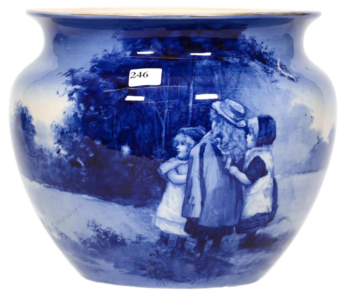 Royal Doulton Flow Blue Jardiniere (1 of 3)