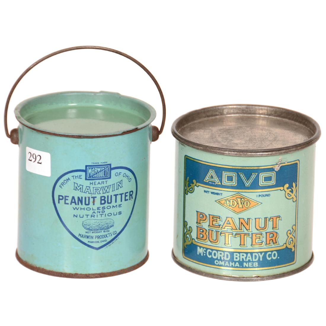 (2) Original Peanut Butter Advertising Tins (1 of 2)