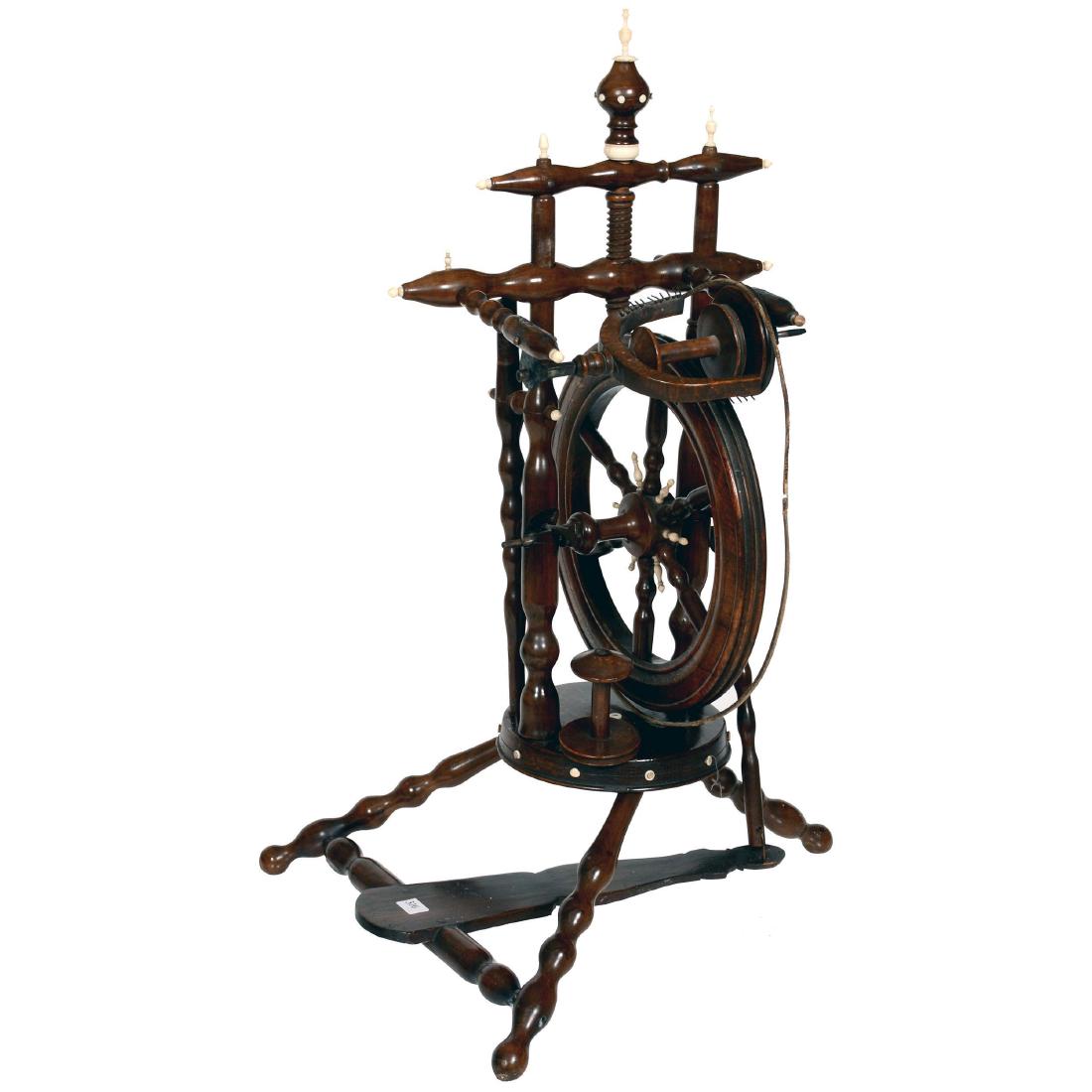 Original Wooden Spinning Wheel (1 of 4)