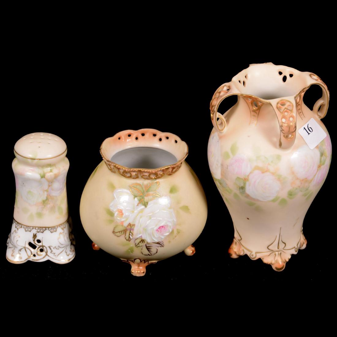 (3) Royal Bayreuth Old Ivory Pattern Items (1 of 2)