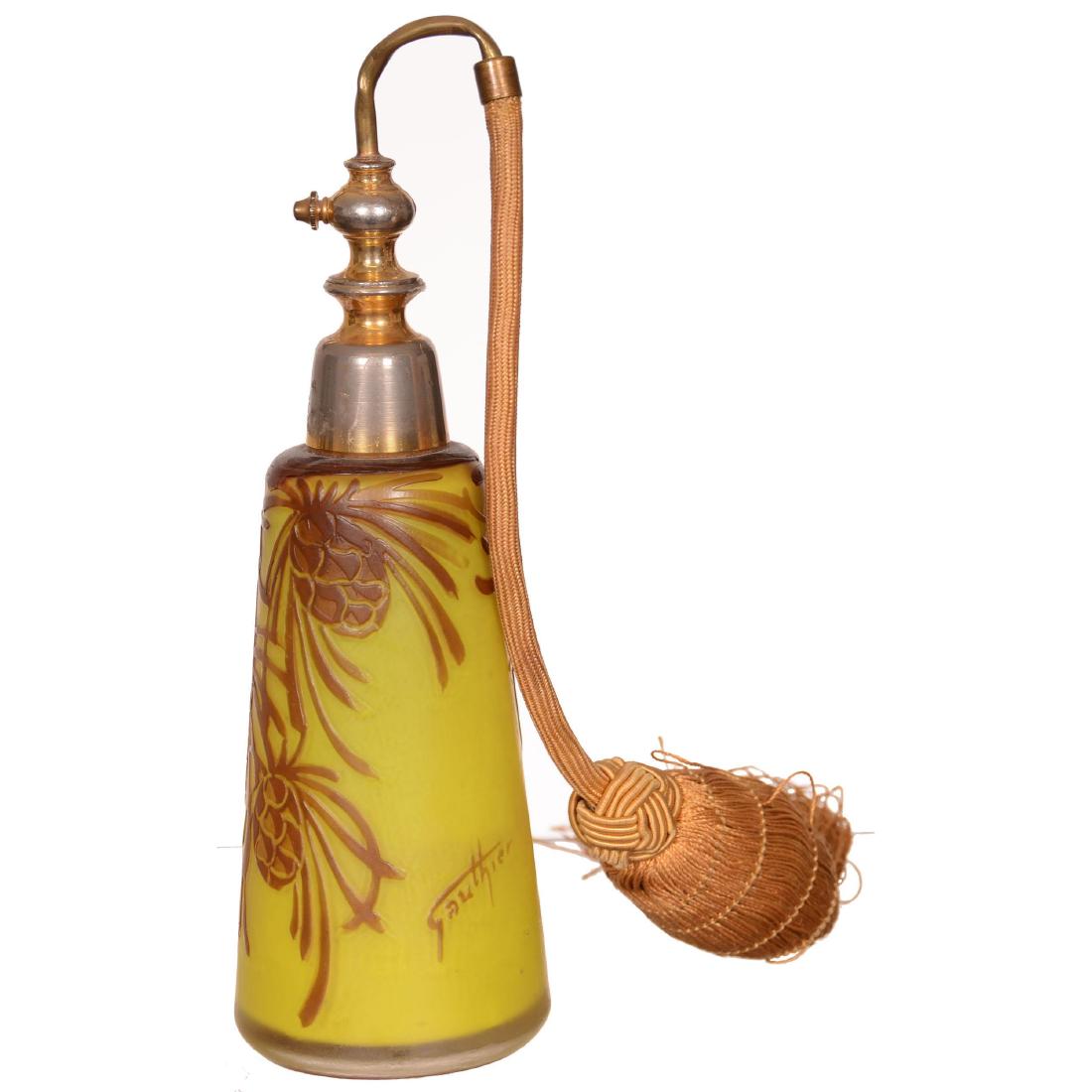 French Cameo Art Glass Atomizer (1 of 2)