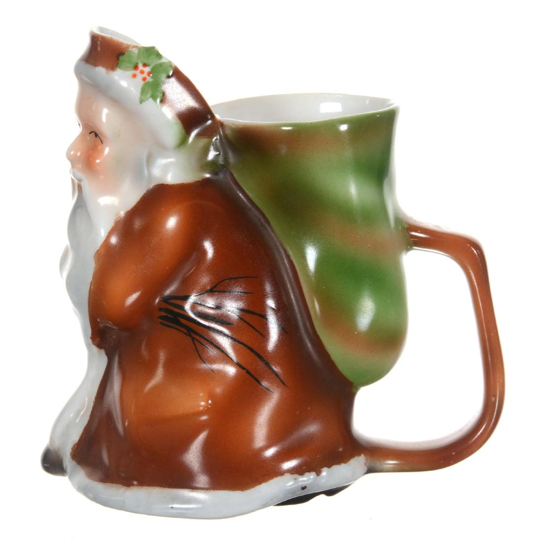Royal Bayreuth Santa Claus Creamer: Santa Claus Creamer - 4.25" Royal Bayreuth (Blue Mark) Brown Jacket