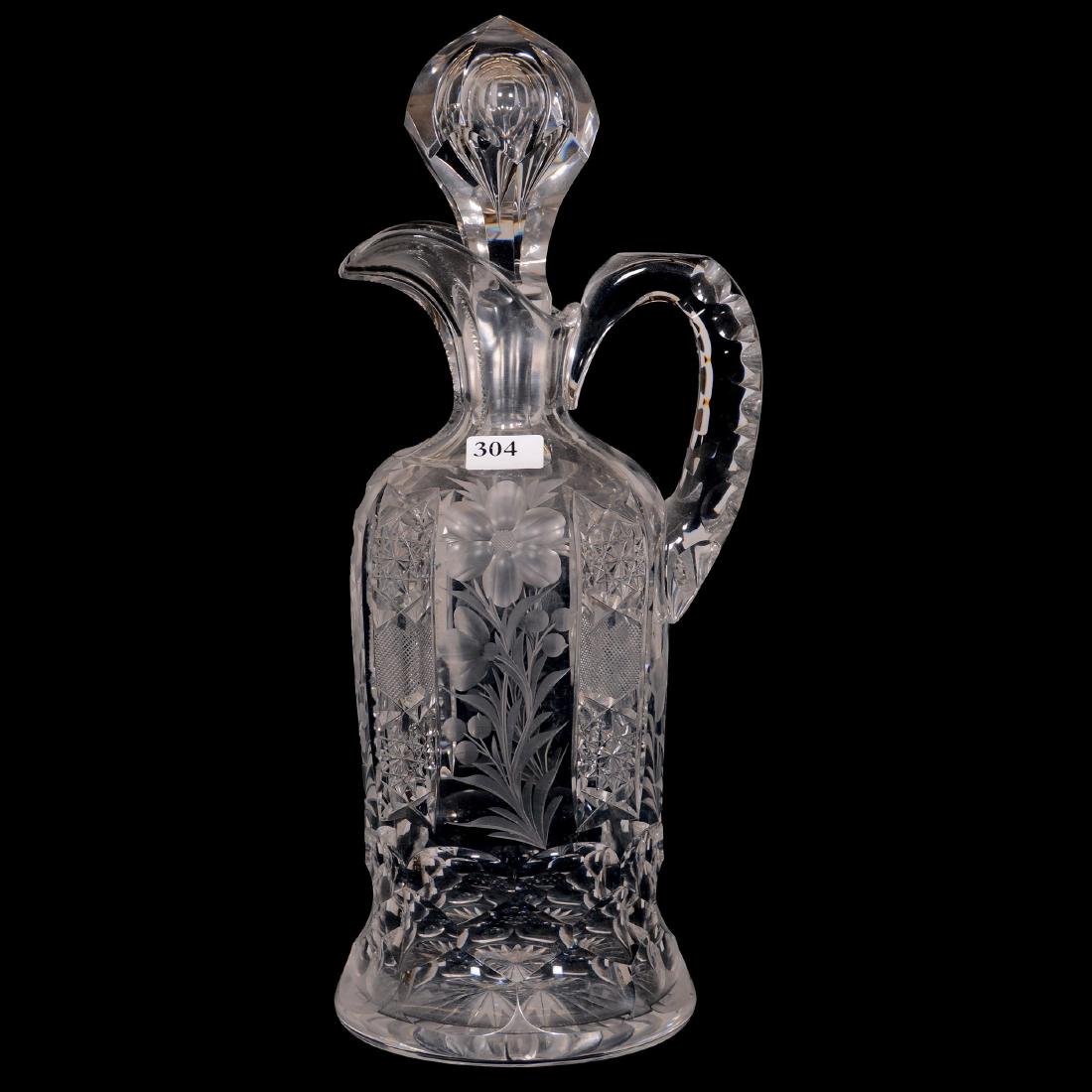 American Brilliant Cut Glass Decanter (1 of 2)