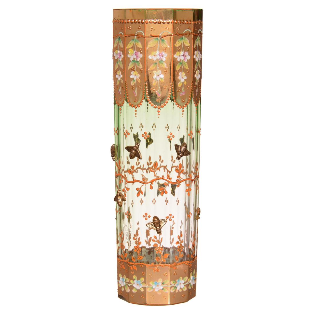 Moser Style Art Glass Vase (1 of 2)