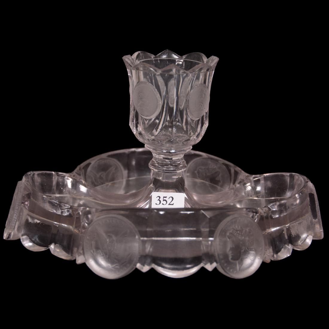 Original 1892 American Coin Glass Serving Dish (1 of 3)