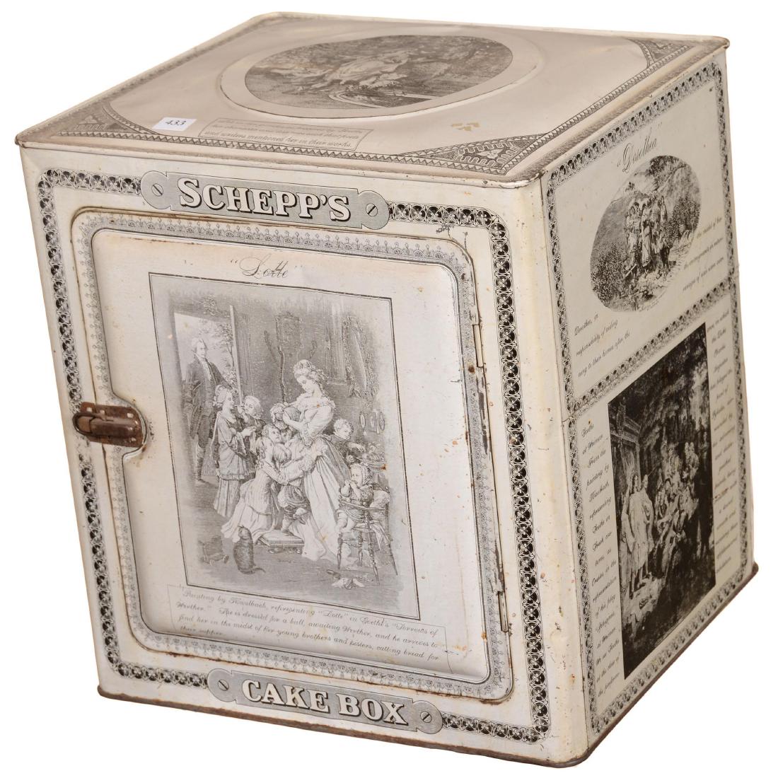 "Schepp's Cake Box" Advertising Tin (1 of 2)