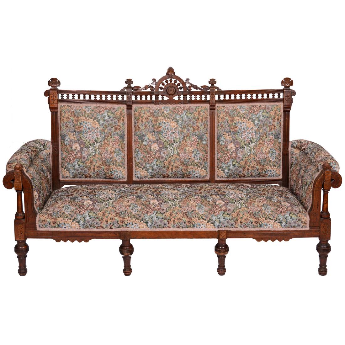 Seven Piece Eastlake Parlor Set (1 of 10)