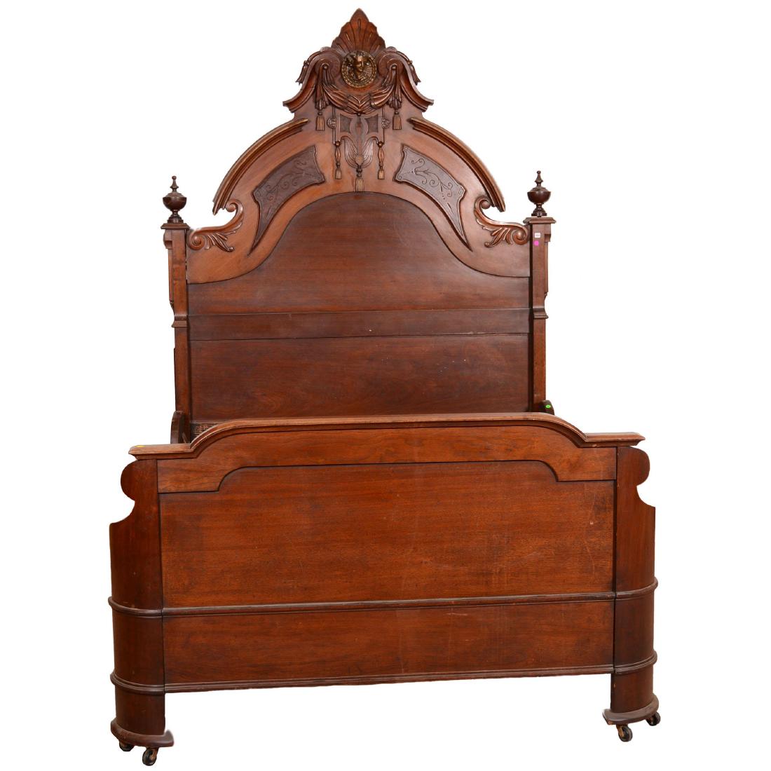 Four Piece Walnut Bedroom Set (1 of 7)