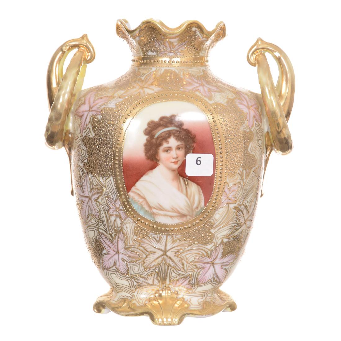 Unmarked Nippon Two-Handled Vase (1 of 4)