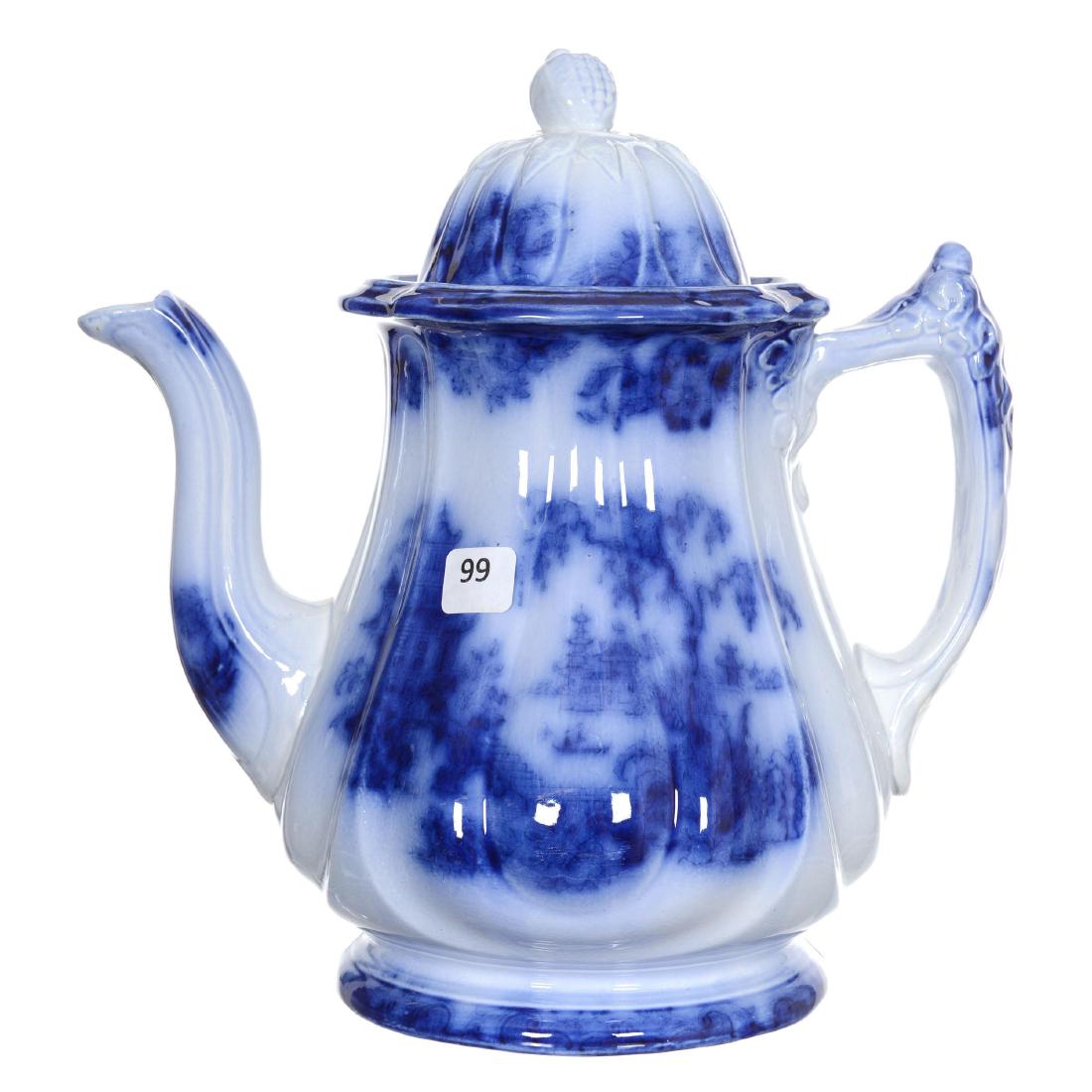 (6) Flow Blue Coffee Pot (1 of 3)