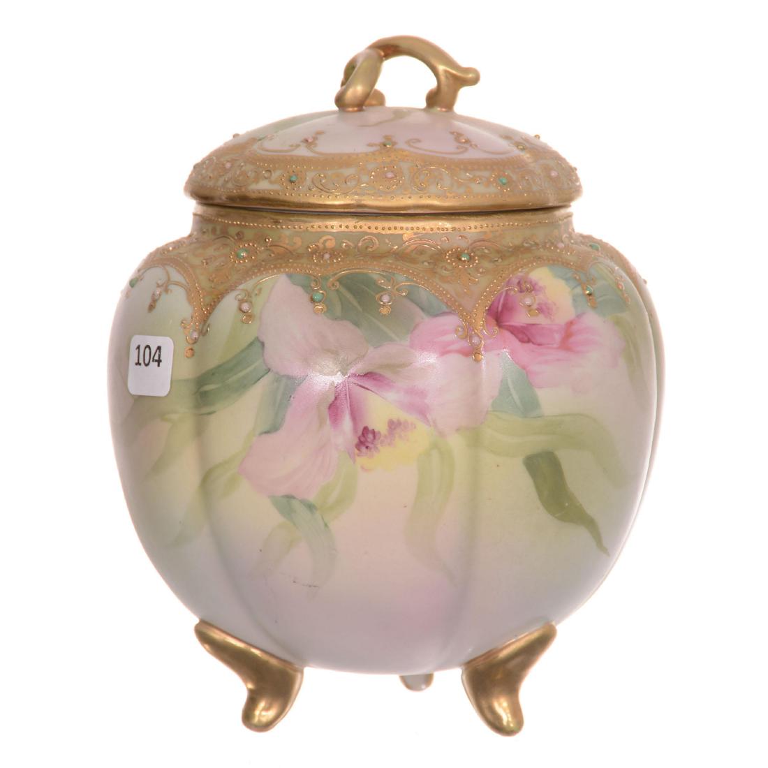 Nippon Three-Footed Biscuit Jar (1 of 3)