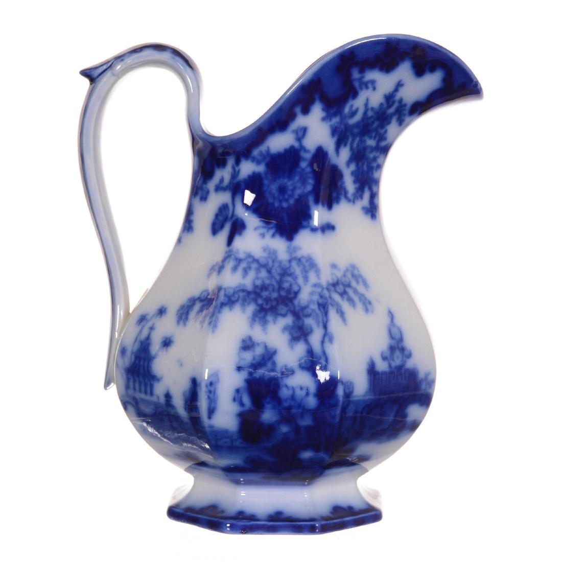 Flow Blue Scinde Pattern Water Pitcher (1 of 2)