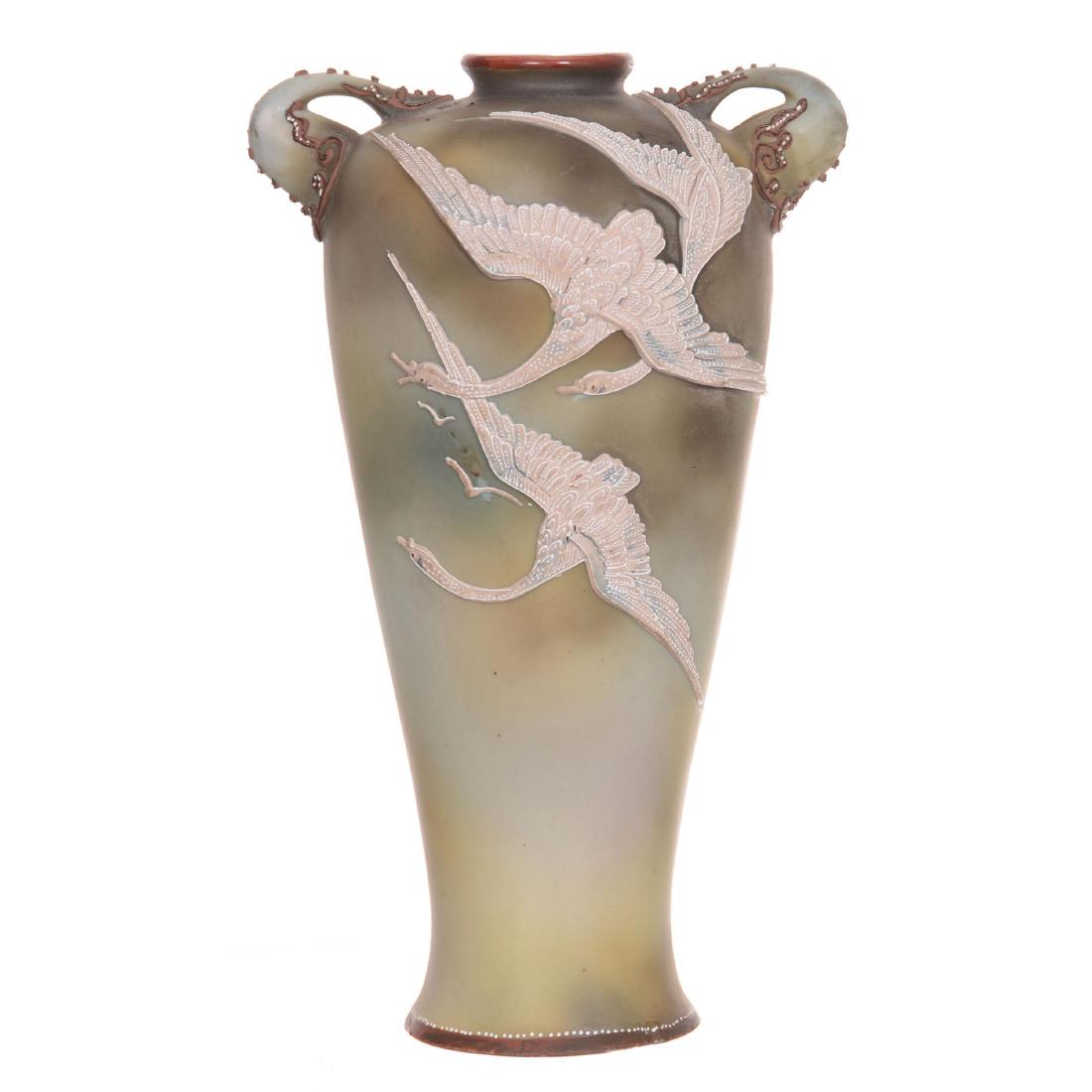 Nippon Two-Handled Vase (1 of 4)