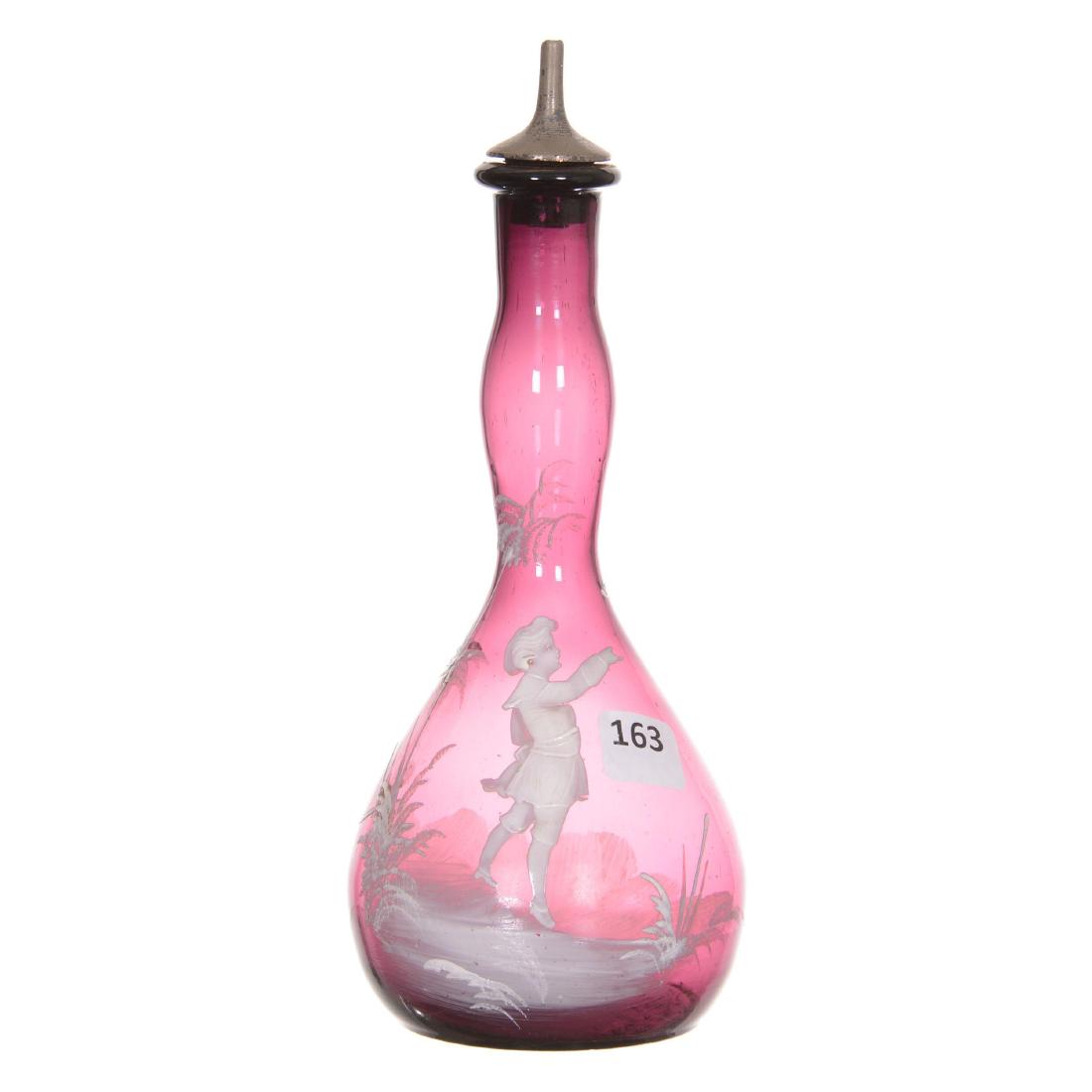 Mary Gregory Art Glass Barber's Bottle (1 of 2)