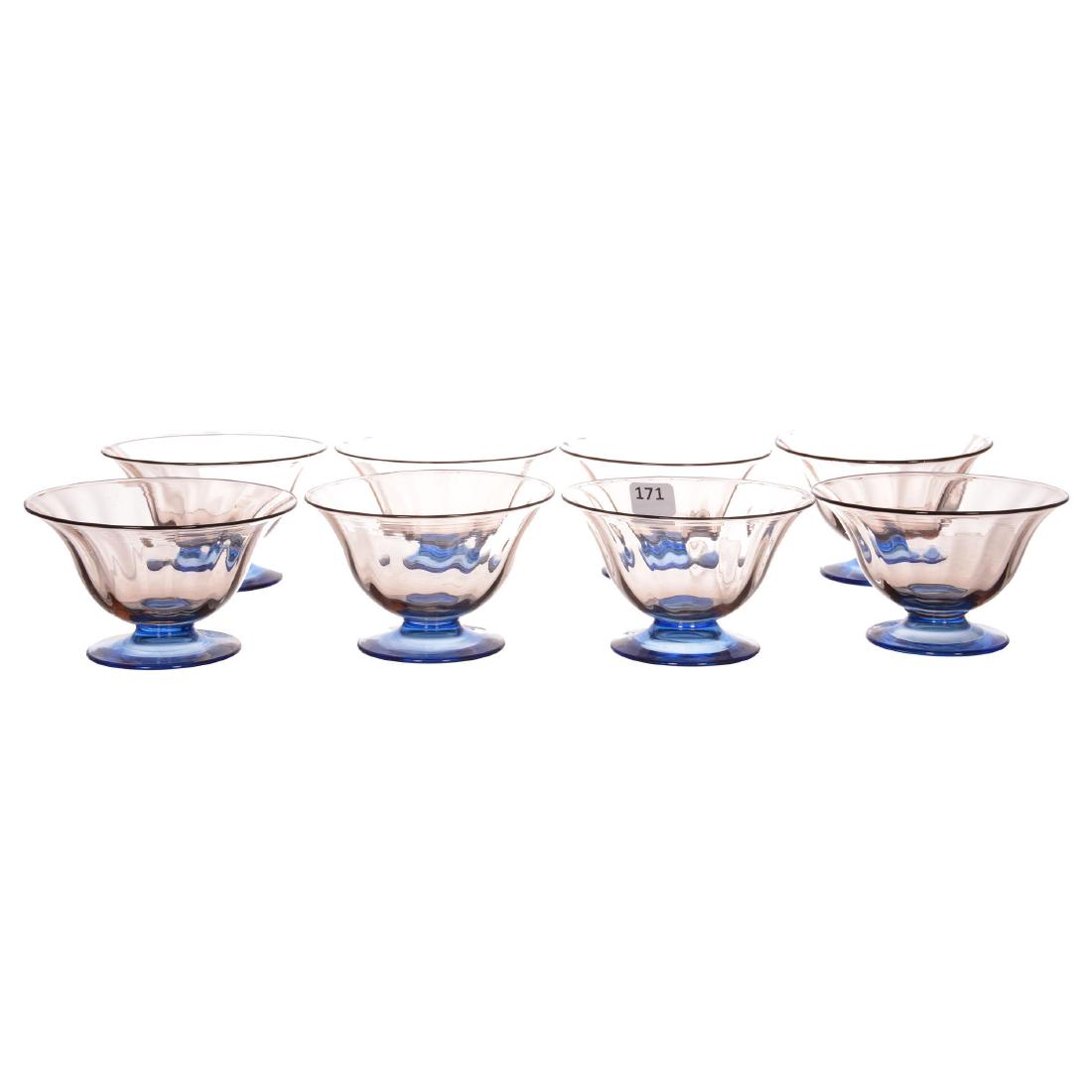 (8) Signed Steuben Art Glass Sherbets (1 of 2)