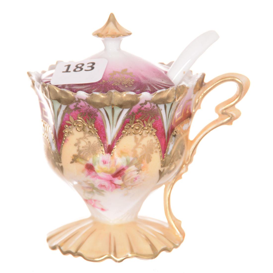 Unmarked Prussia Pedestal Mustard Jar (1 of 3)