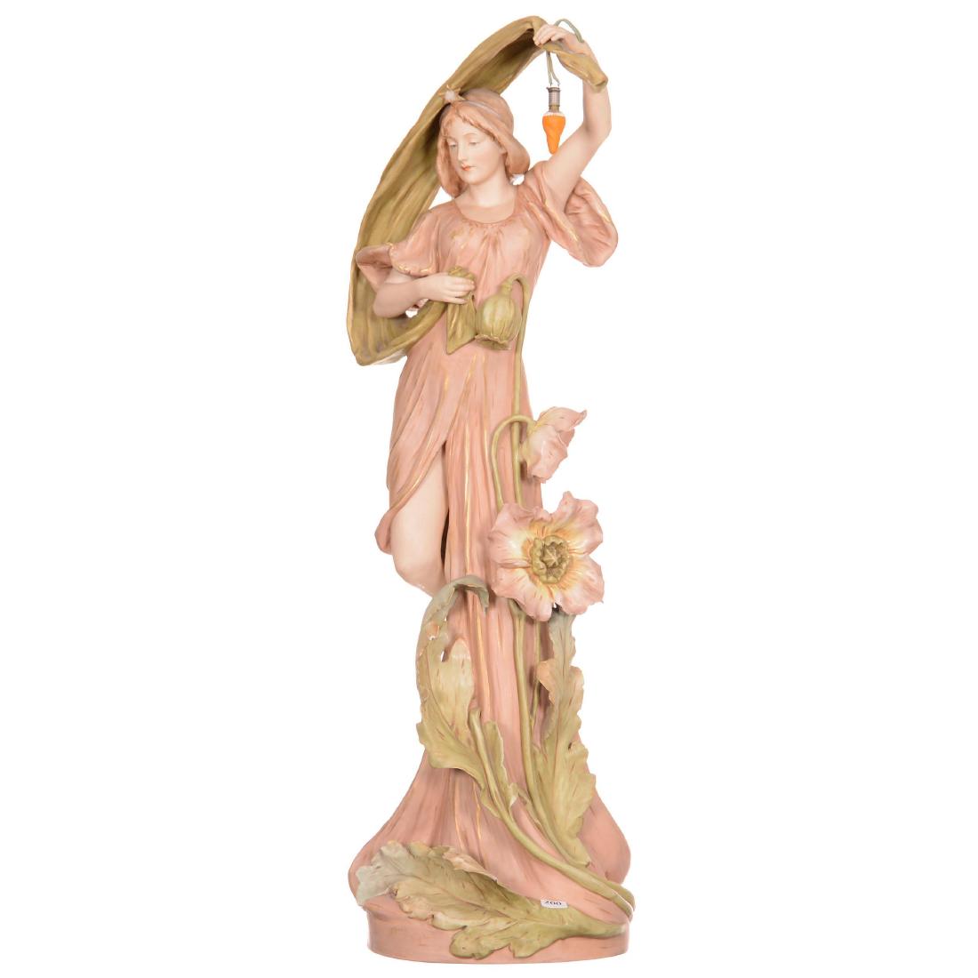 Royal Dux Figural Lamp (1 of 6)