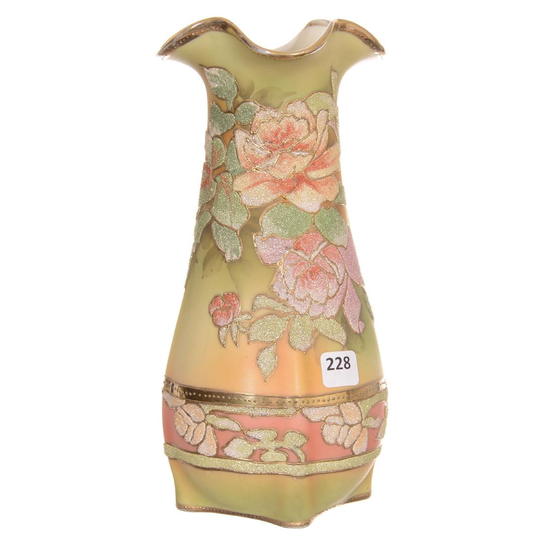 Marked Kinran Japan Coralene Vase (1 of 3)