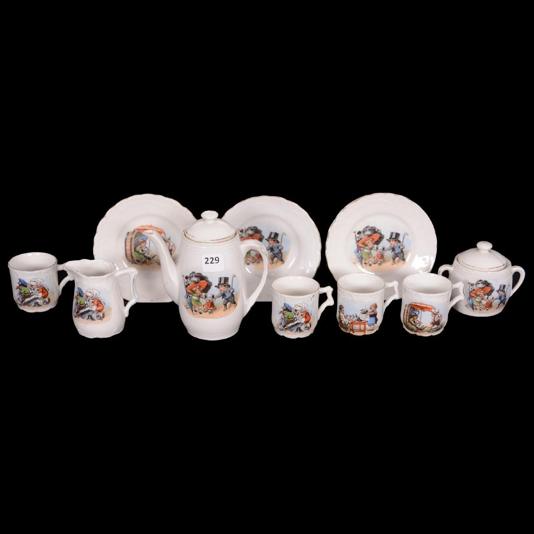 Unmarked Germany Child's Tea Set (1 of 3)