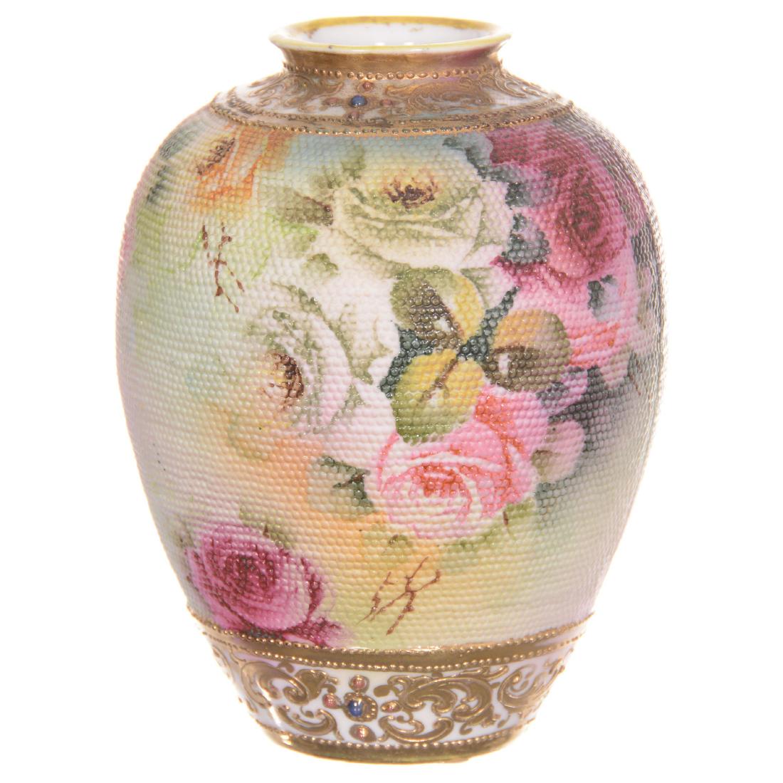 Nippon Tapestry Vase (1 of 2)
