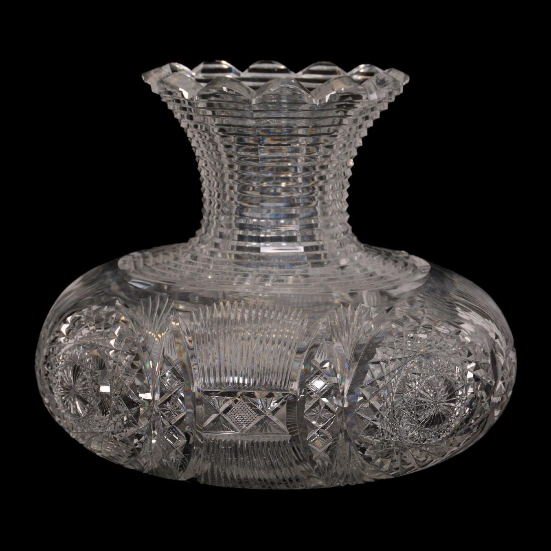 American Brilliant Cut Glass Flower Center (1 of 2)