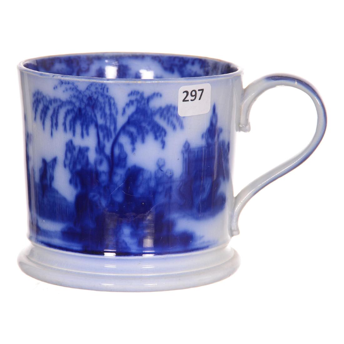Flow Blue Scinde Pattern "Plantation Size" Mug (1 of 2)
