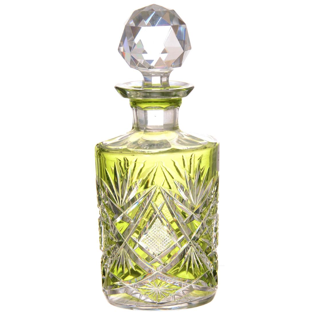 Green Cut to Clear Cologne Bottle (1 of 2)