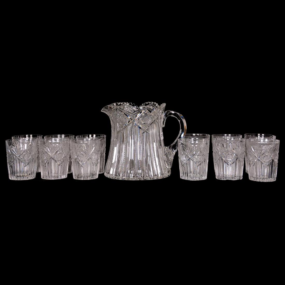 Pitcher and (12) Tumblers - ABCG (1 of 2)