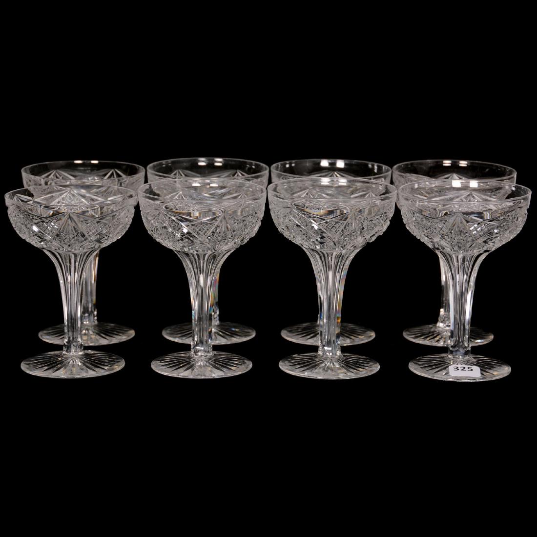 (10) Hollow Stem Champagne Glasses - ABCG (1 of 2)