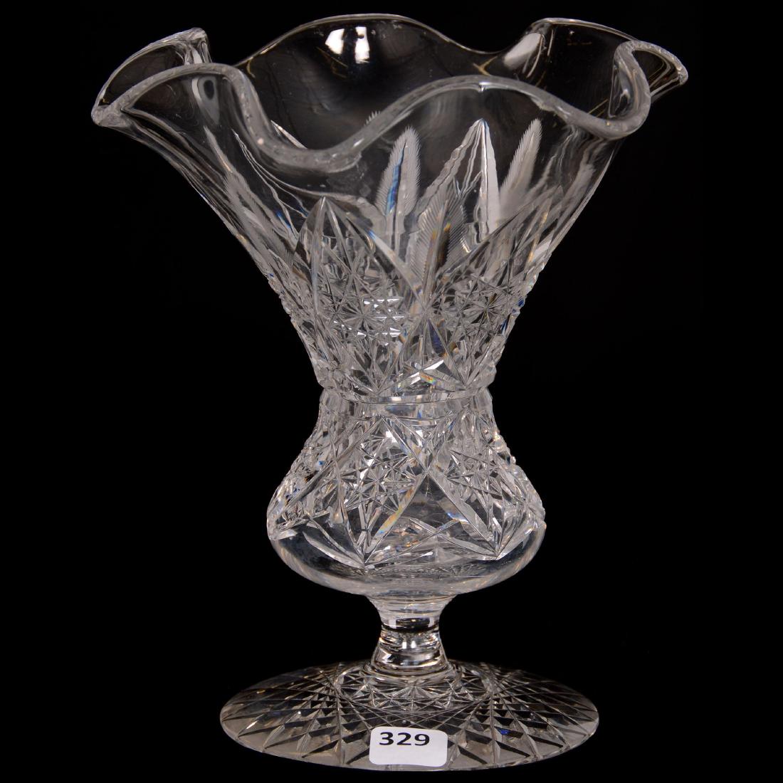 Pedestal Ruffled Vase - ABCG (1 of 2)