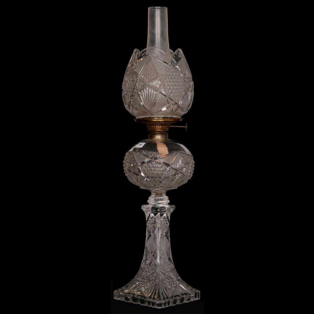 Early Pattern Glass Banquet Lamp (1 of 2)
