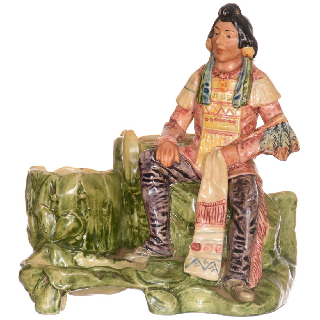 Majolica Figural Smoke Set (1 of 3)