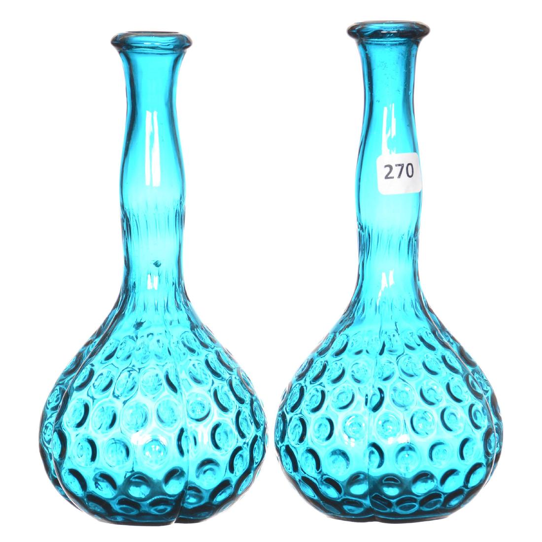 (2) Art Glass Barber Bottles (1 of 1)