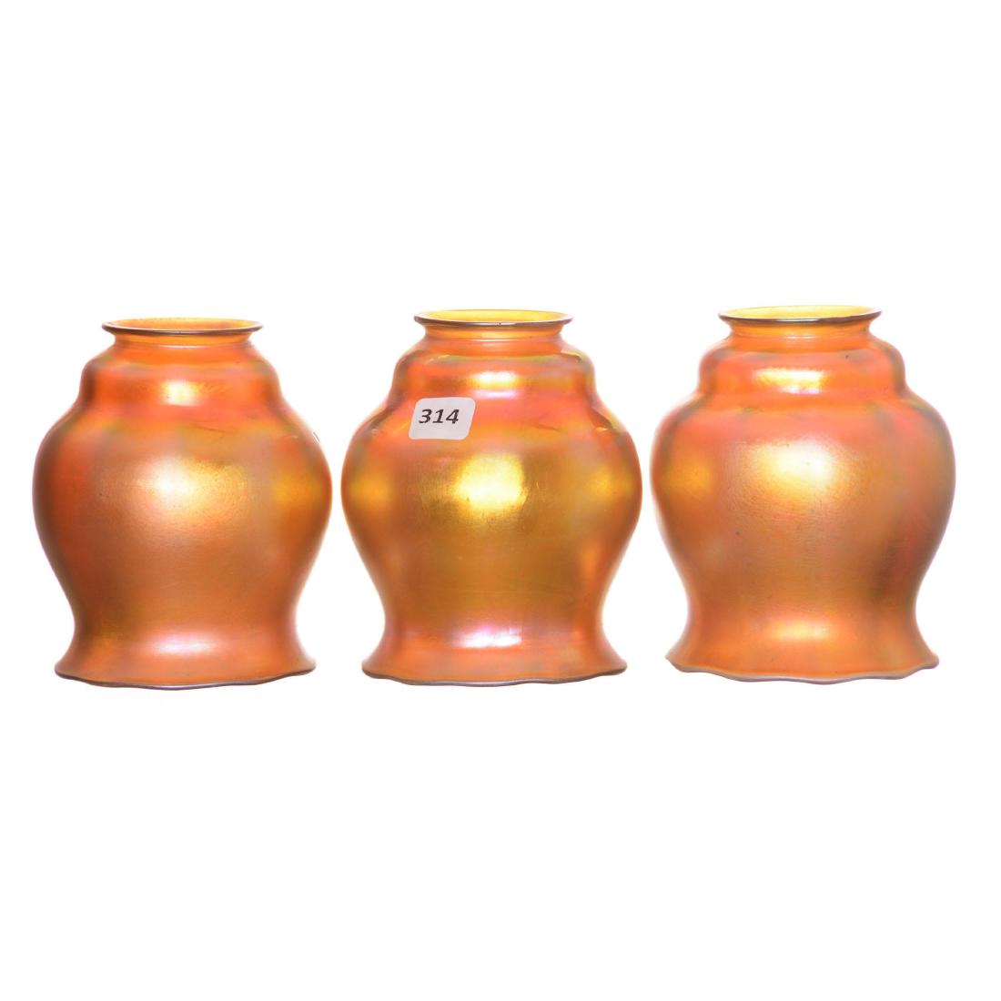 (3) Art Glass Lamp Shades (1 of 1)