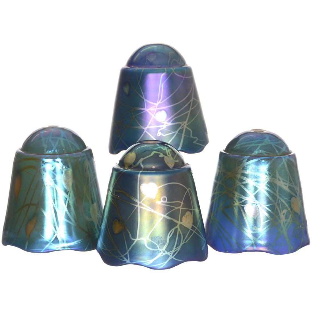 (4) Art Glass Lamp Shades (1 of 2)