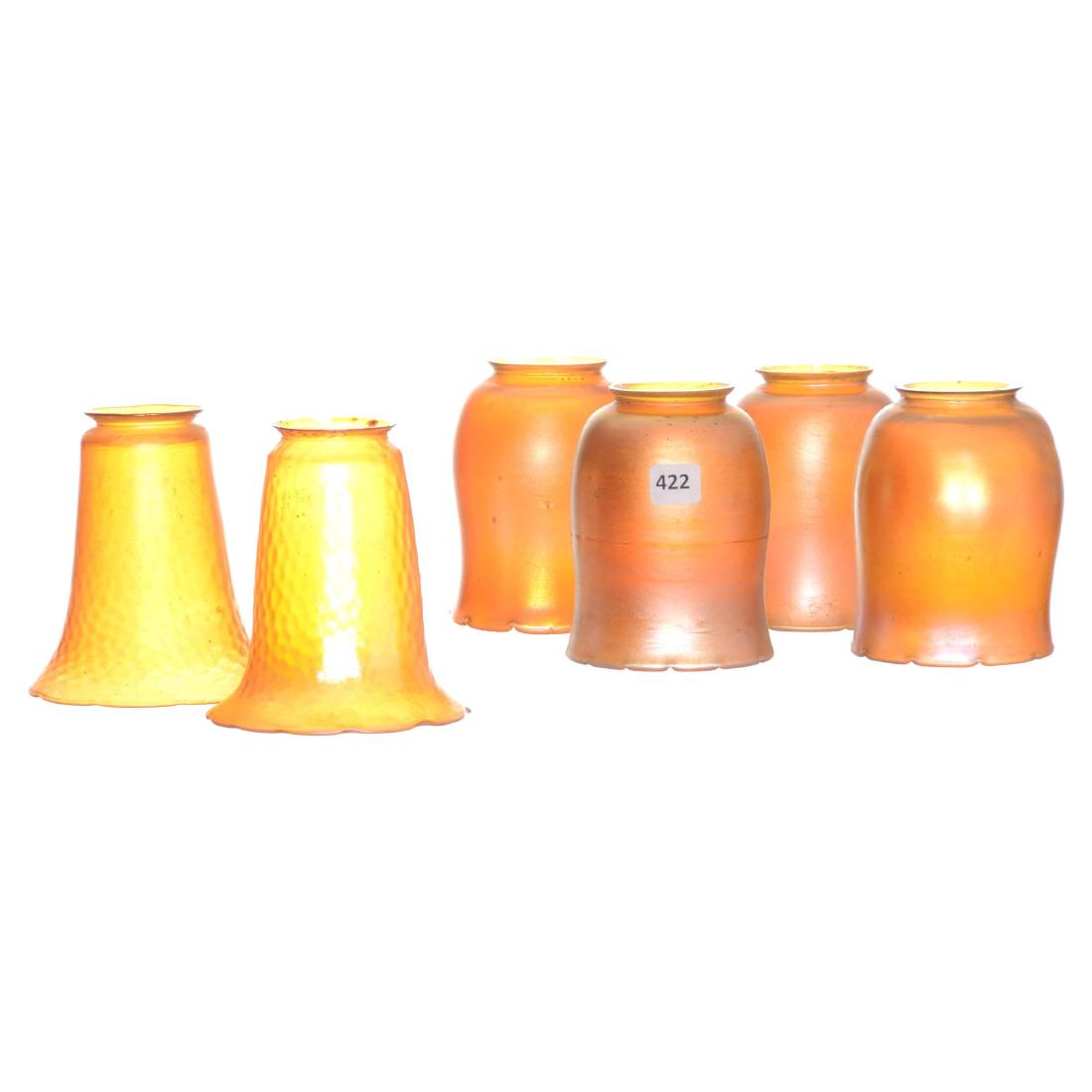 (6) Art Glass Lamp Shades (1 of 1)