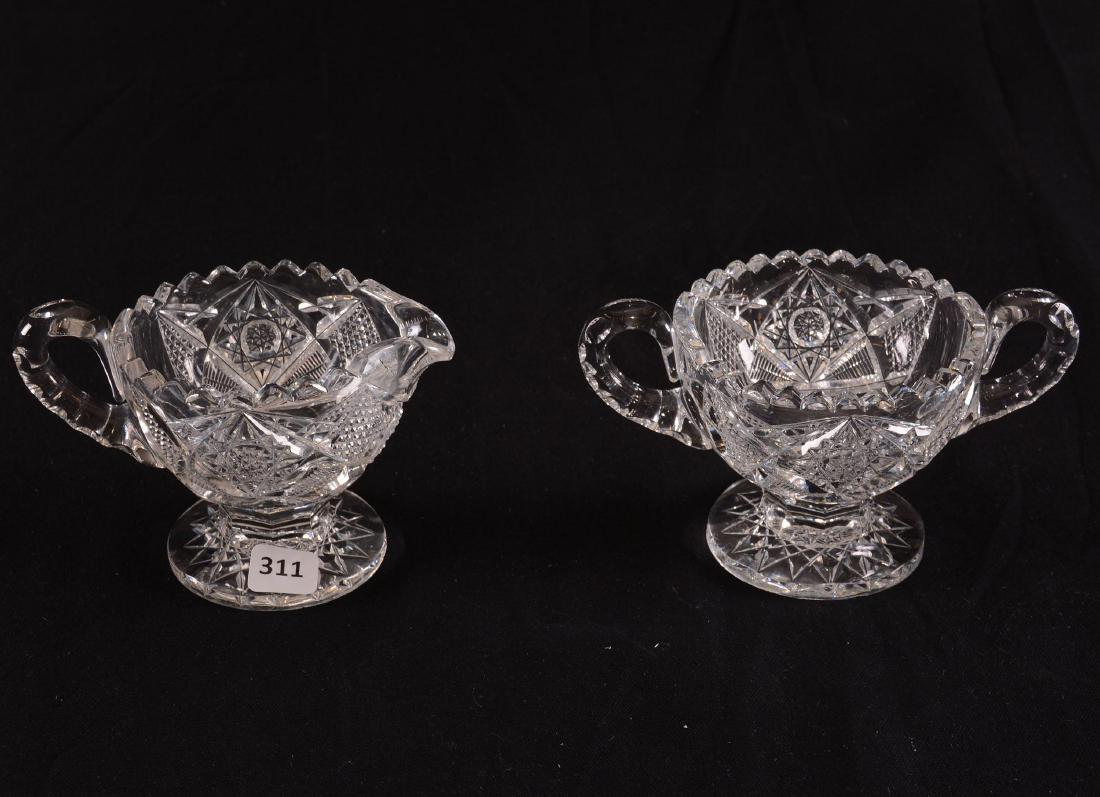 Pedestal Creamer and Sugar - BPCG (1 of 2)