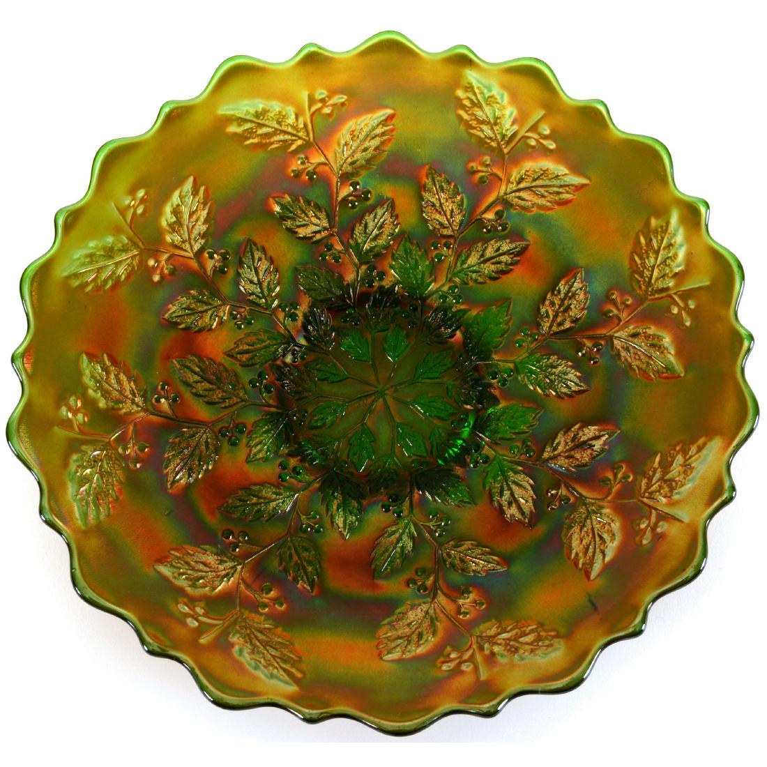 Carnival Glass Plate - 9.5" (1 of 2)