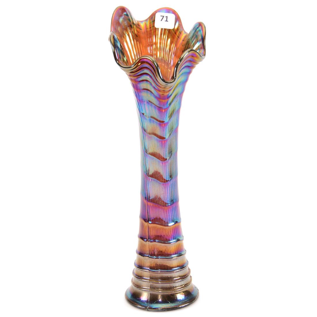Carnival Glass Vase - 13.25" (1 of 2)