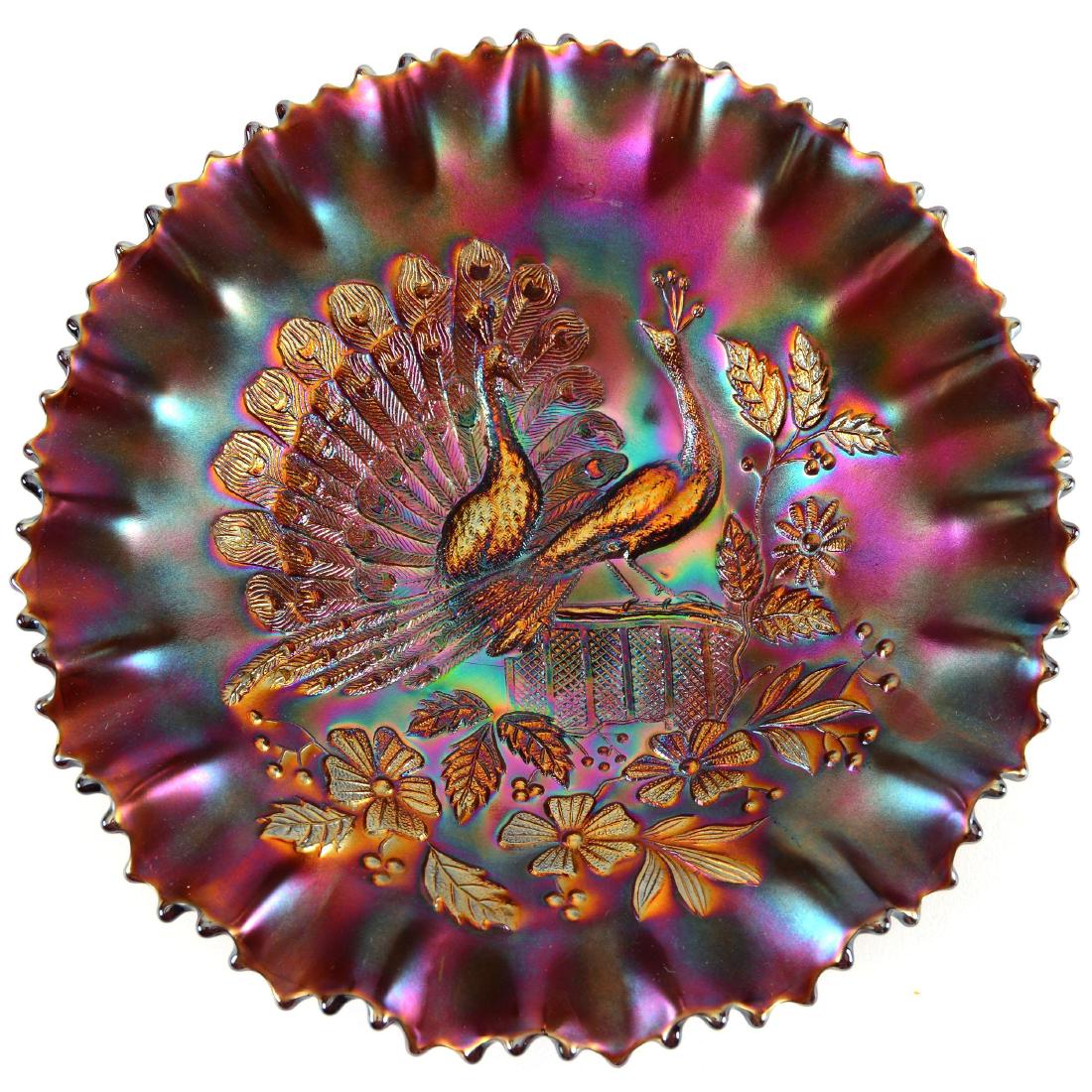 Carnival Glass Bowl - 9" (1 of 2)