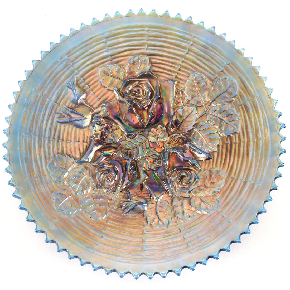 Carnival Glass Plate - 9" (1 of 2)