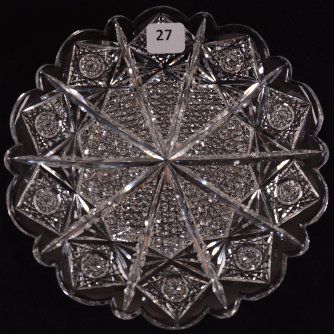 Plate - American Brilliant Cut Glass - 7" (1 of 1)