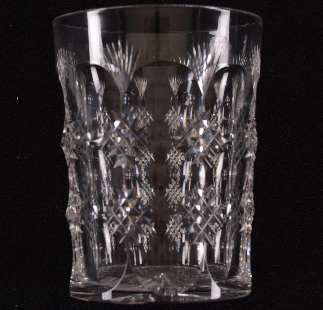 Tumbler - American Brilliant Cut Glass - 3."75: Tumbler - American Brilliant Cut Glass - 3."75 Savoy Pattern by Pairpoint - Ray Cut Base