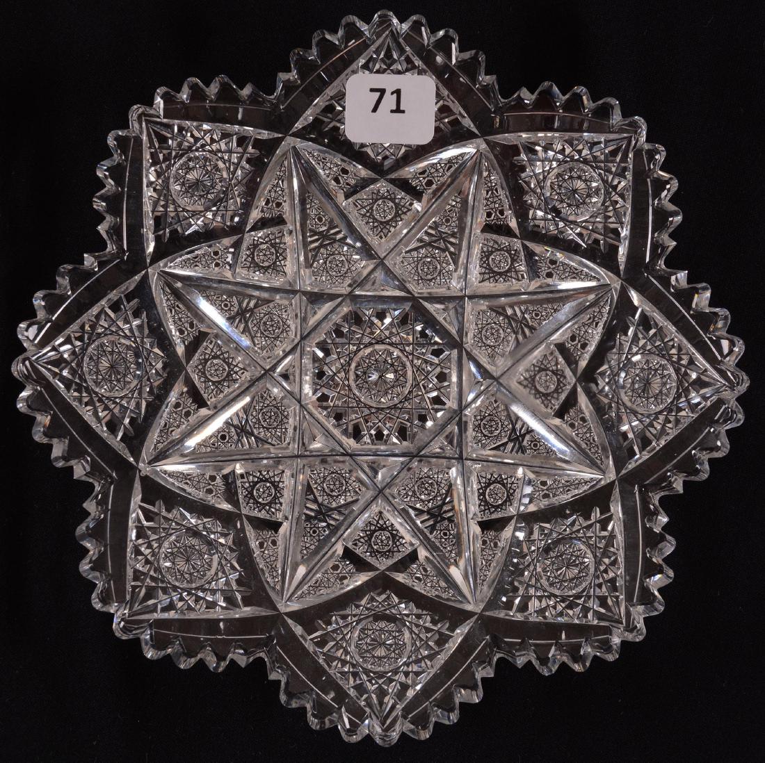 Plate - American Brilliant Cut Glass - 7" (1 of 2)