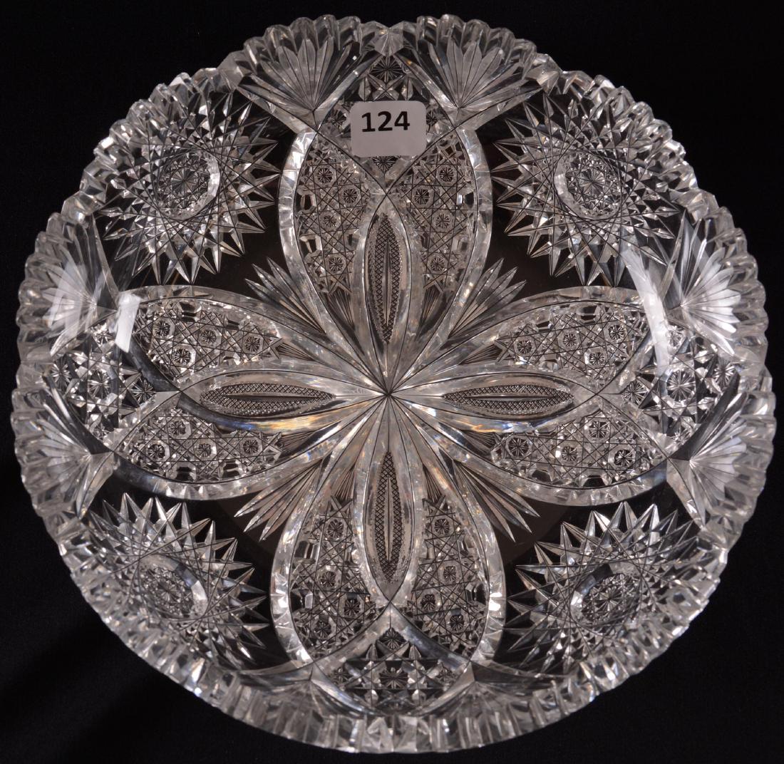 Low Bowl - American Brilliant Cut Glass - 2.25" X 8" (1 of 2)