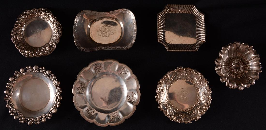 (7) Assorted Vintage Sterling Silver Butter Pats (1 of 8)