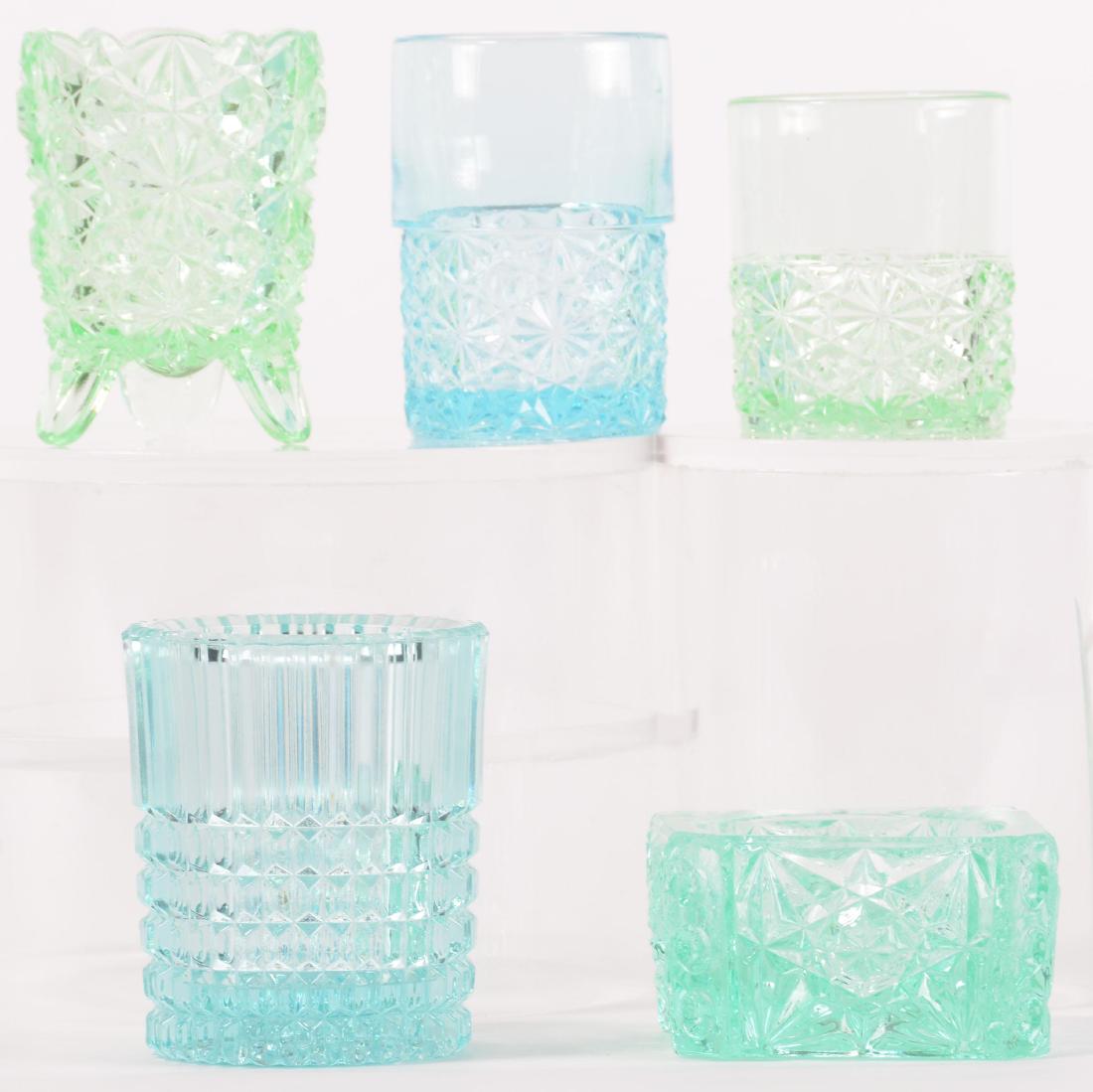 (5) Colored Pattern Glass Items (1 of 2)