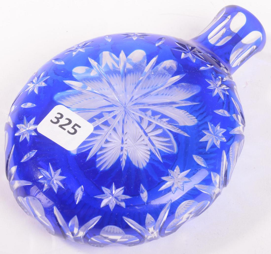 Flask - Cut Glass - 6" X 4.5" (1 of 2)