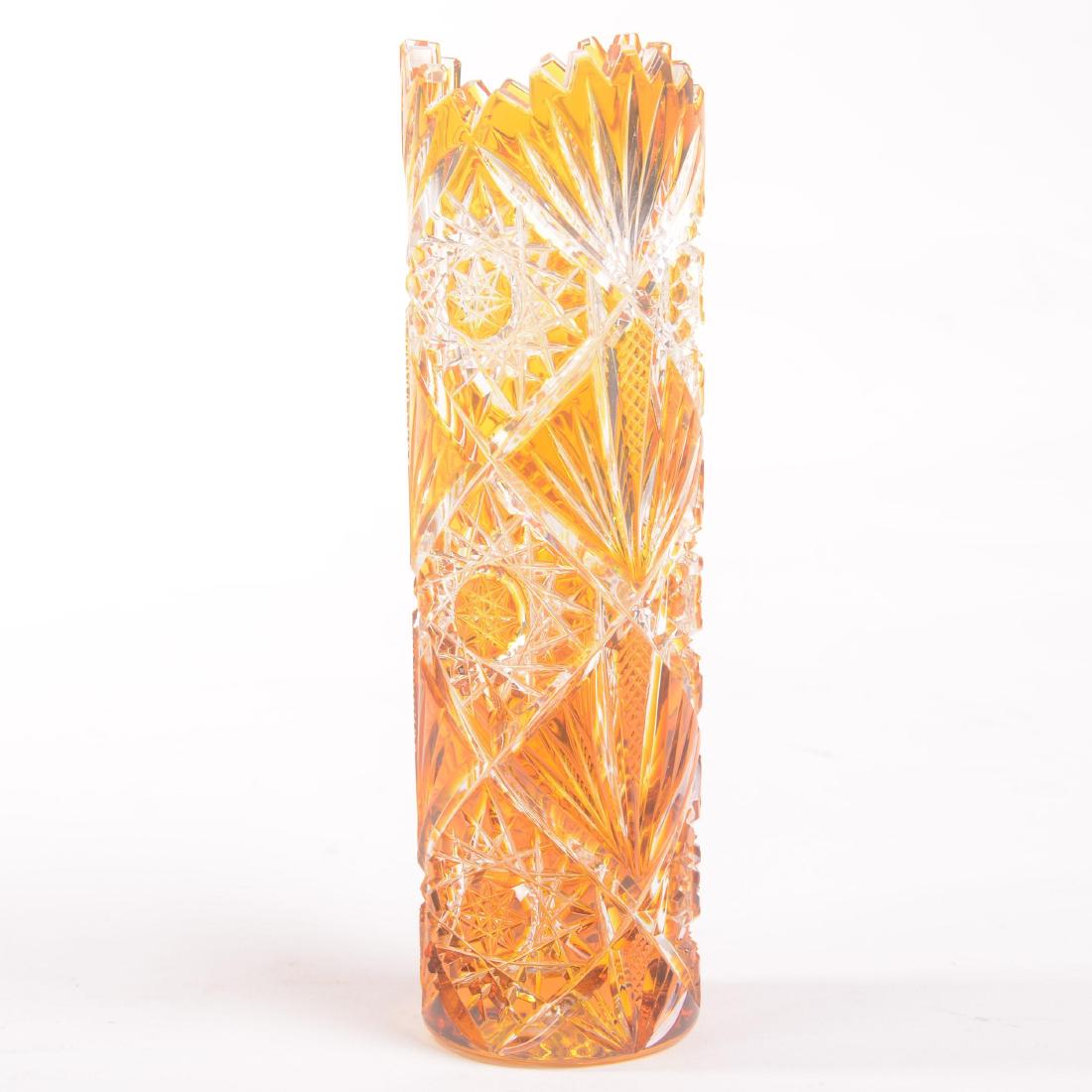 Vase - Contemporary Cut Glass - 6" (1 of 2)